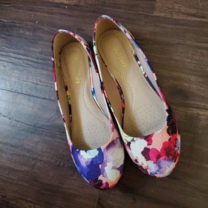 Floral Ballerina Walking Flats